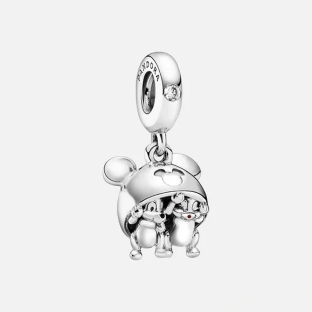 Pandora Chip and Dale Chipmunks Dangle Charm